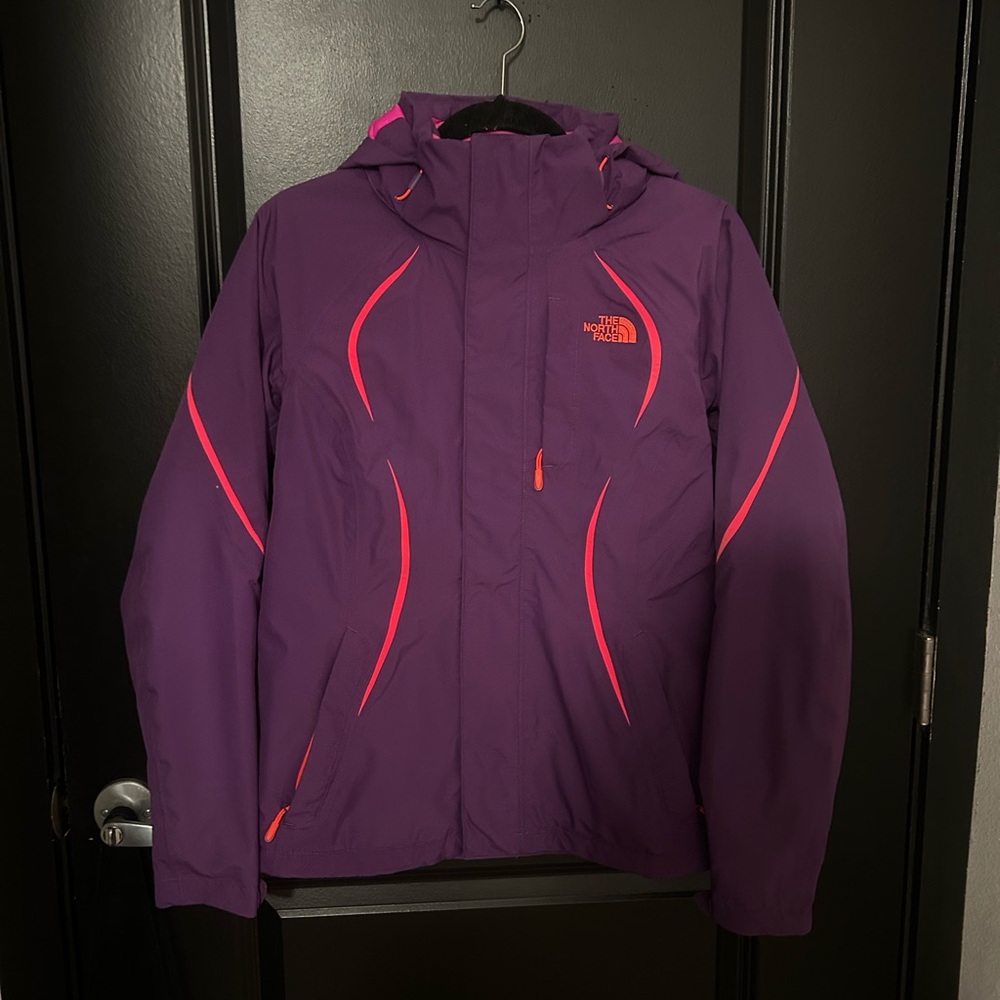 The North Face Women's Purple and Pink Ski Jacket